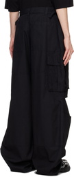 032c Black Overtime Cargo Pants