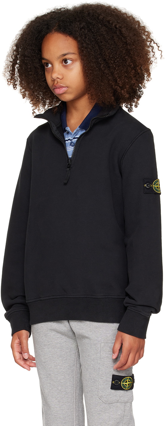 Stone Island Junior Kids Black 61020 Sweatshirt
