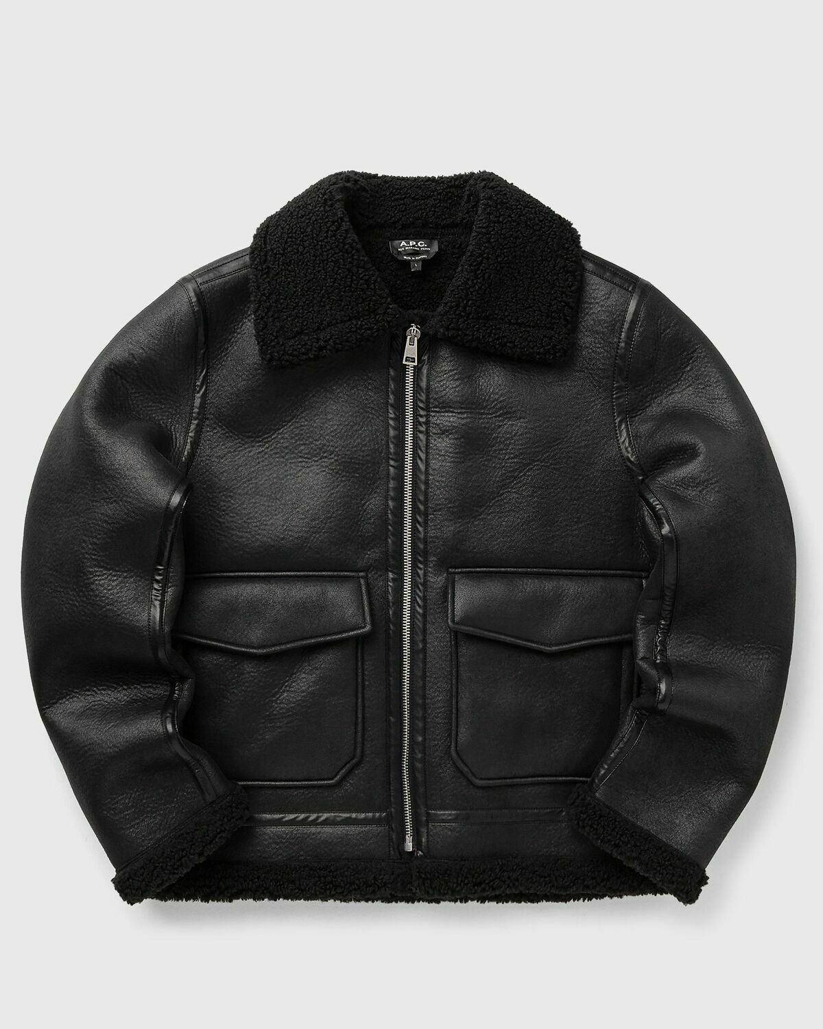 A.P.C. TOMMY JACKET Black Mens Bomber Jacket