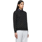 Stella McCartney Black Crystal Monogram Sweatshirt