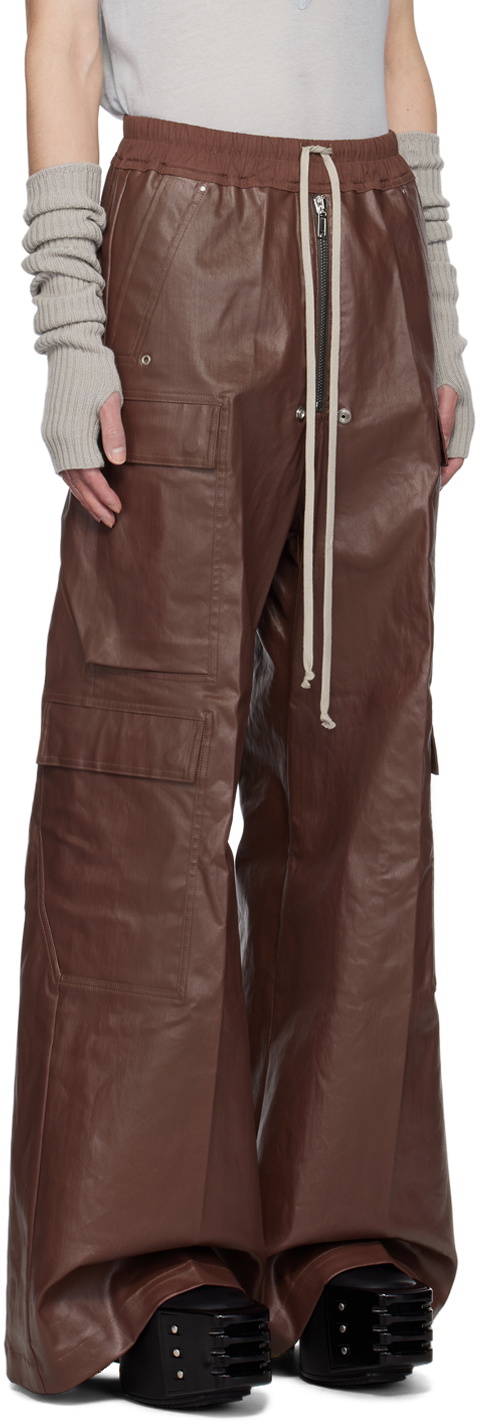 Rick Owens Brown Porterville Cargobelas Cargo Pants Rick Owens