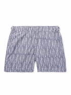 Orlebar Brown - Bulldog Fern Straight-Leg Mid-Length Printed Swim Shorts - Blue