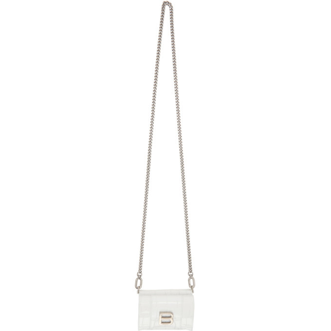 White balenciaga hourglass bag hot sale