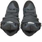 Lanvin Men's Curb Sneakers in Dark Grey