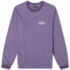 Gramicci Men's Long Sleeve Oval T-Shirt in Purple Pigment