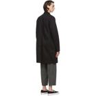 Comme des Garcons Shirt Black Twill Workstitch Coat