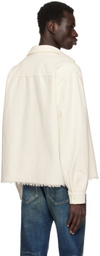 John Elliott Off-White Solid Hemi Oversized Shirt