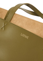 Loewe Puzzle Fold Medium Leather Tote - Navy - One Size