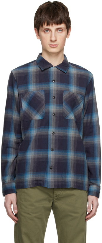 Photo: RRL Navy Plaid Shirt