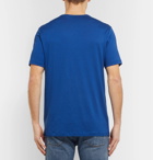 Theory - Air Essential Cotton and Cashmere-Blend T-Shirt - Blue