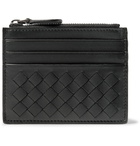 Bottega Veneta - Intrecciato Leather Zipped Cardholder - Men - Black