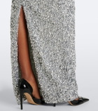 Rachel Gilbert Zayn embellished gown