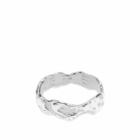 Heresy Men's Serf Ring in Oxidised Silver