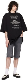Fiorucci Black Print T-Shirt