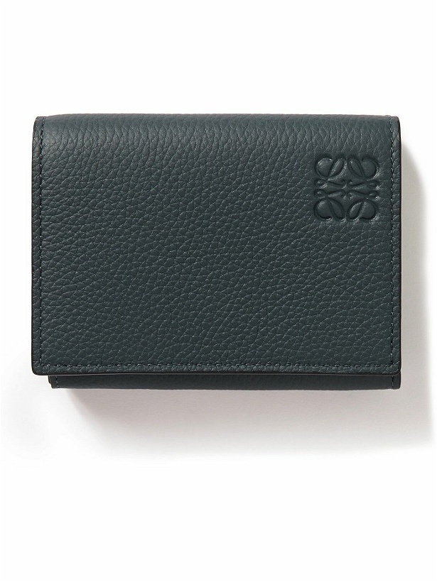 Photo: Loewe - Logo-Debossed Full-Grain Leather Trifold Wallet