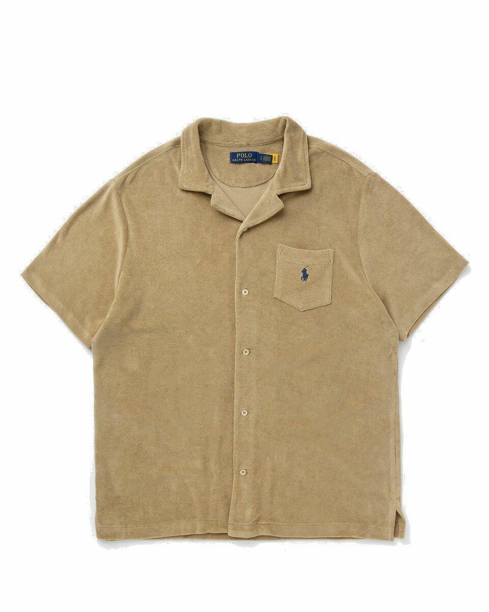 Photo: Polo Ralph Lauren Short Sleeve Sport Shirt Beige - Mens - Shortsleeves