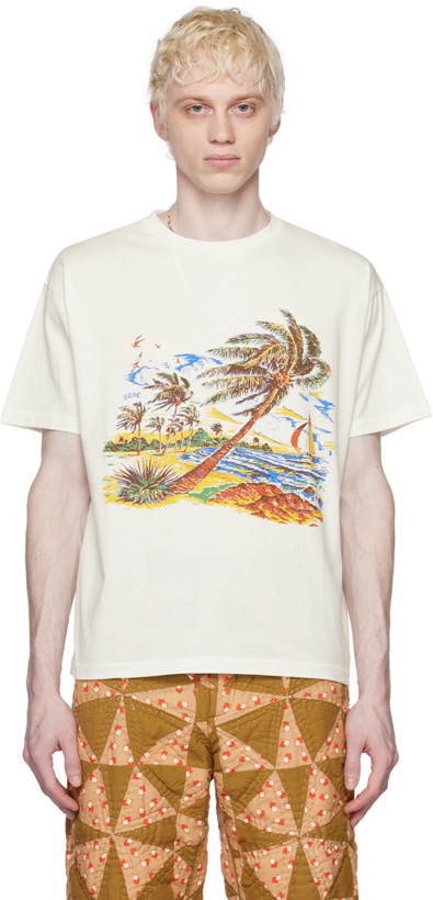 Photo: Bode White Island T-Shirt