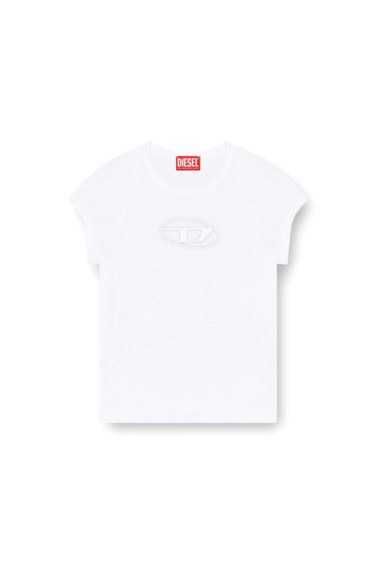 Tシャツ・カットソー DONDUP Woman T-Shirt White DS041JF0349DXXX 000 Printed cotton jersey T-shirt in white | GUCCI® US