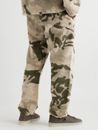 FEAR OF GOD ESSENTIALS - Slim-Fit Logo-Appliquéd Camouflage-Print Fleece Sweatpants - Green