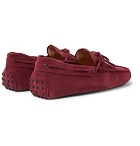 Tod's - Gommino Suede Driving Shoes - Men - Red