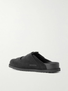 BIRKENSTOCK 1774 - 222 West Suede Clogs - Black