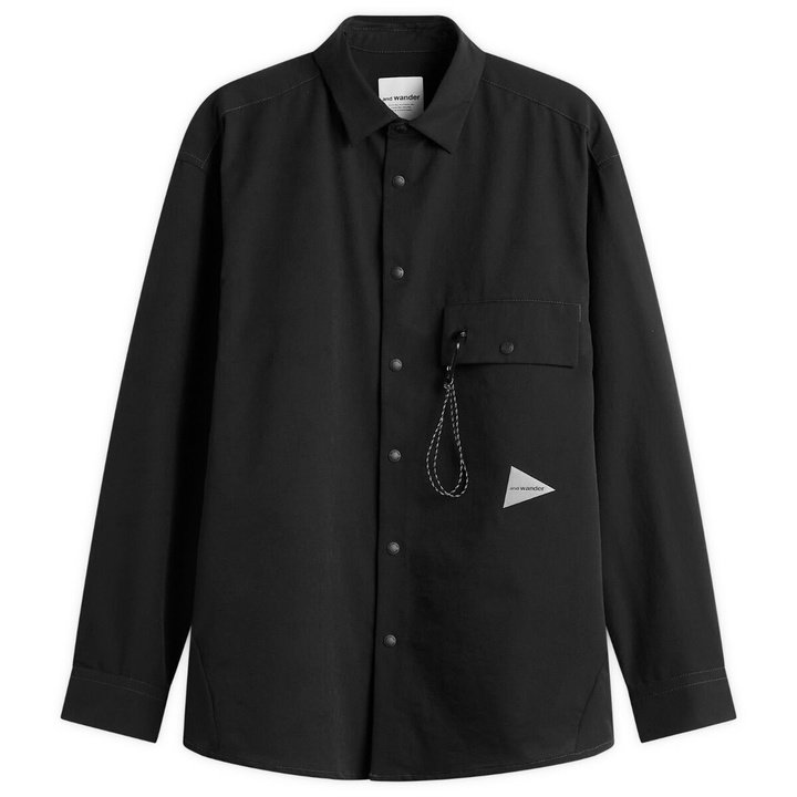 Photo: and wander Men's Dry Breathable Shirt in Black