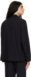 Tekla Black Pocket Pyjama Shirt