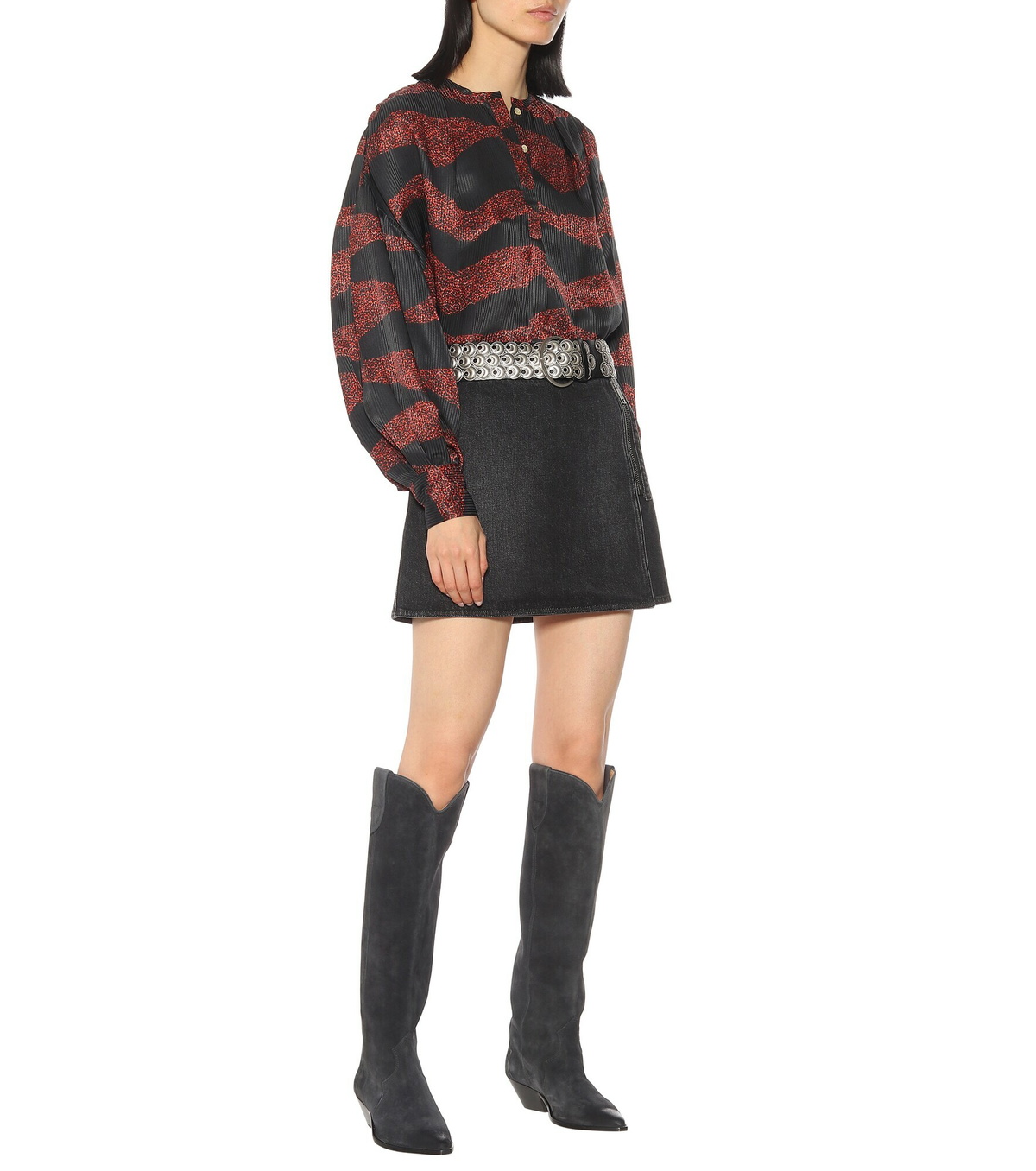 isabel marant denvee suede boots