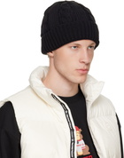 AAPE by A Bathing Ape Black Logo Beanie