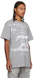 Y/Project Gray Print T-Shirt