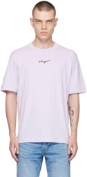 Hugo Purple Embroidered T-Shirt