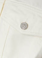 Anine Bing Rory Panelled Denim Jacket Ecru