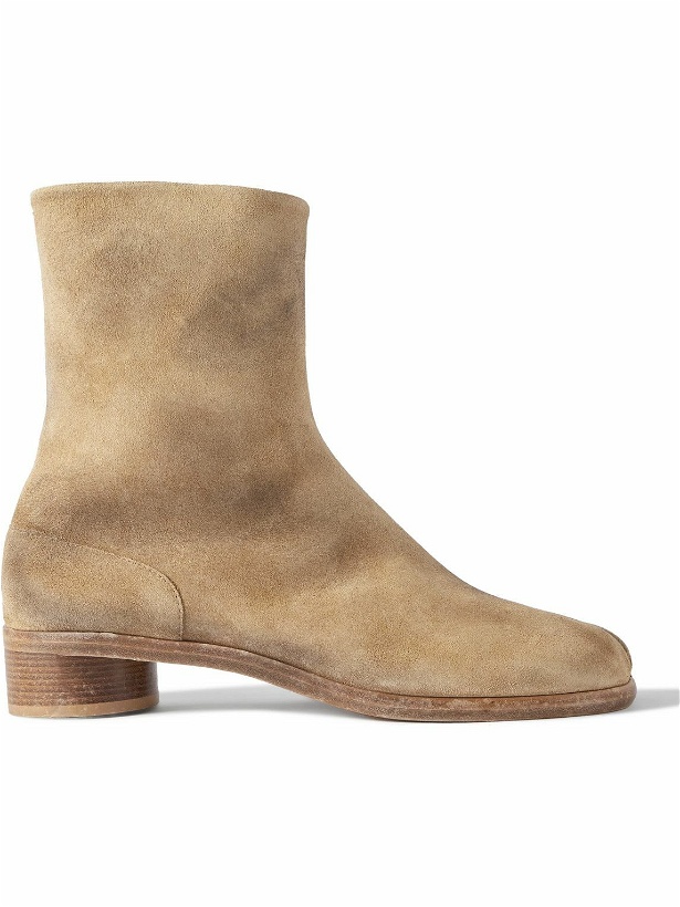 Photo: Maison Margiela - Tabi Suede Ankle Boots - Brown