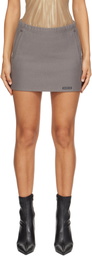 alexanderwang.t Taupe Classic Cotton Terry Miniskirt