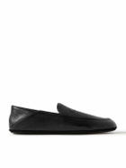 John Lobb - Kingston II Collapsible-Heel Full-Grain Leather Slippers - Black