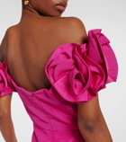 Carolina Herrera Off-shoulder silk gown