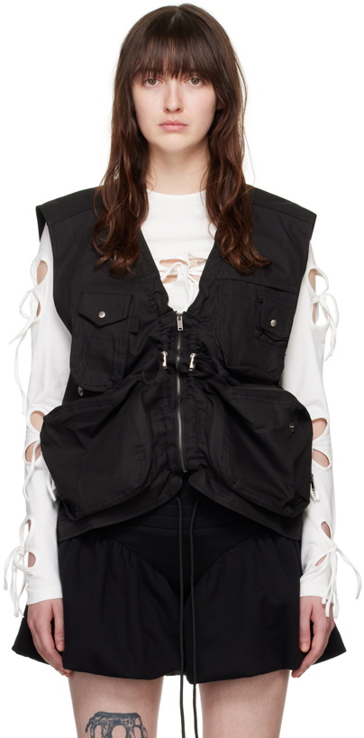 Photo: lesugiatelier Black Drawstring Vest