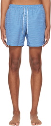 BOSS Blue Micro-Print Swim Shorts