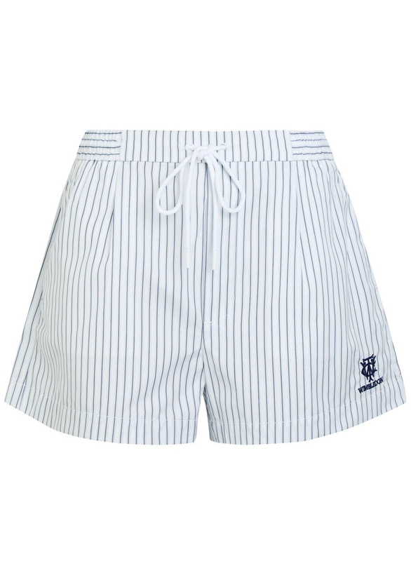 Photo: Polo Ralph Lauren Striped Cotton Shorts White And Blue