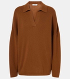 Fforme Louise wool and cashmere polo sweater