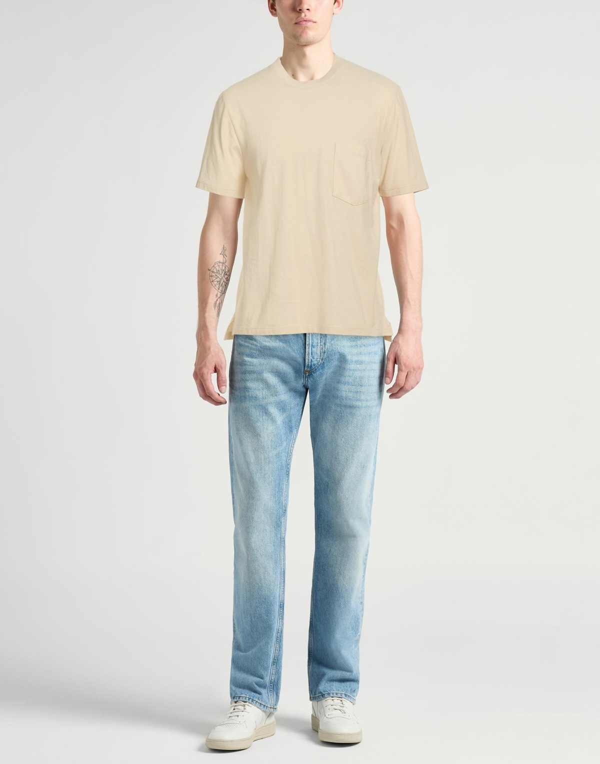 Agnona Mens T-shirt in Beige