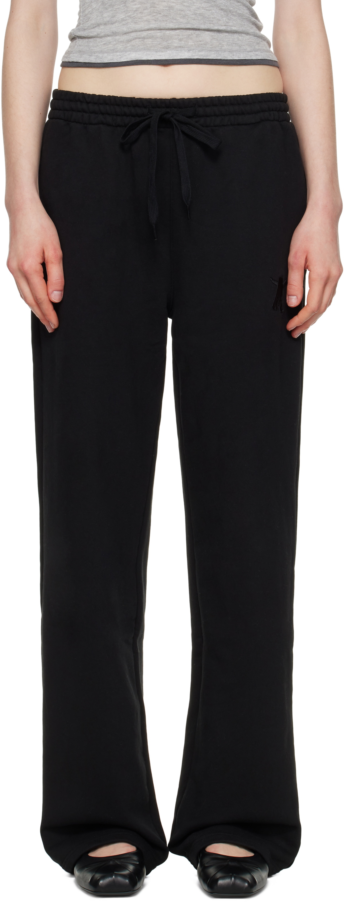 OPEN YY Off-White Waffle Skirt Layered Lounge Pants OPEN YY