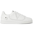 VALENTINO - Valentino Garavani Backnet Perforated Leather Sneakers - White