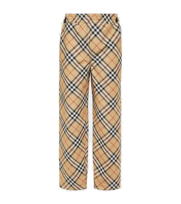 Photo: Burberry Checked track pants