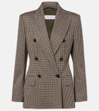 Max Mara Houndstooth double-breasted blazer