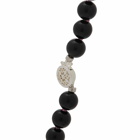Needles Women's Onyx Beaded Necklace in Black 