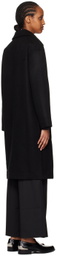 THIRD FORM Black Double-Breasted Coat
