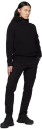 Stone Island Black Supima Cotton Twill Stretch-TC Cargo Pants
