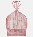 Missoni Mare Jacquard halterneck crop top