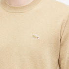 Comme des Garçons SHIRT Men's x Lacoste Asymmetric Crew Knit in Camel